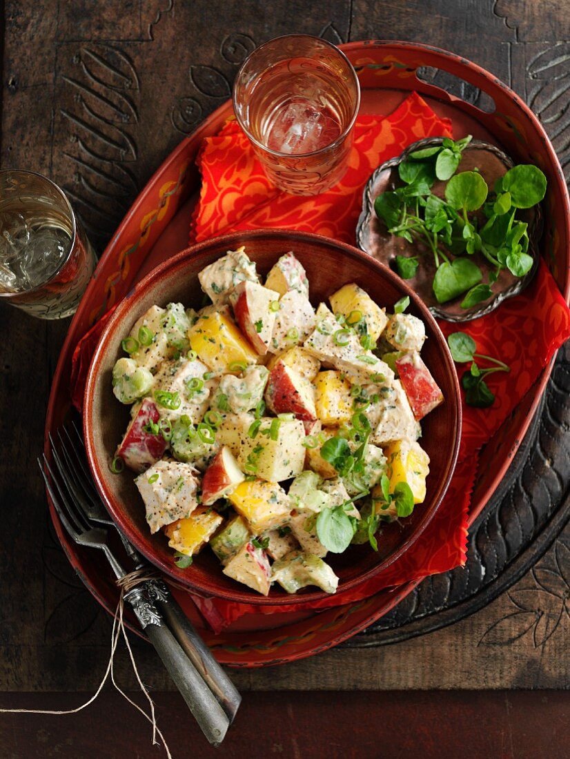 Coronation chicken salad (England)