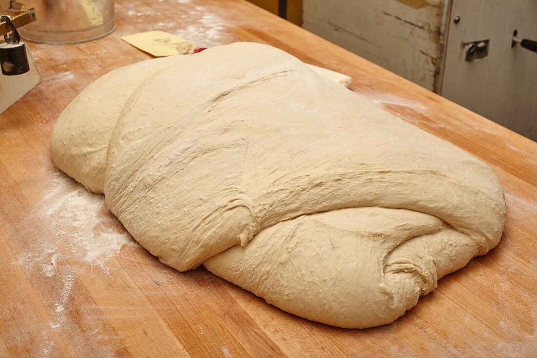 Ungebackenes Salzbrot (traditionelles Brot aus dem Nordosten der USA)