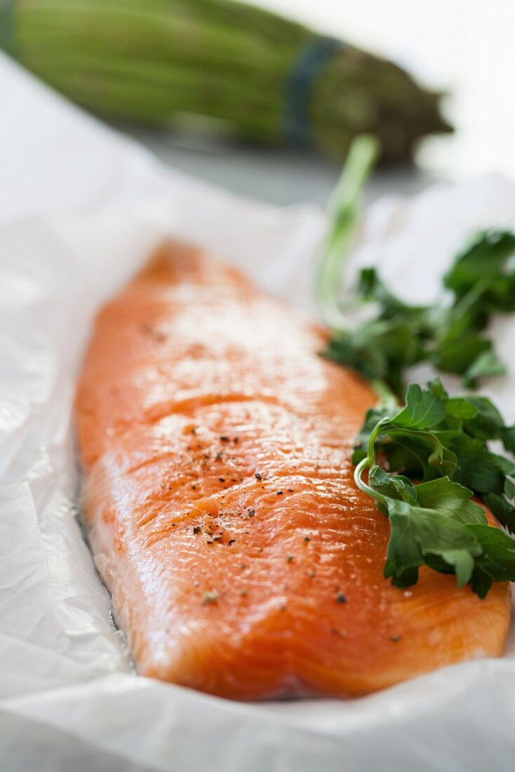 Arctic char with fresh herbs