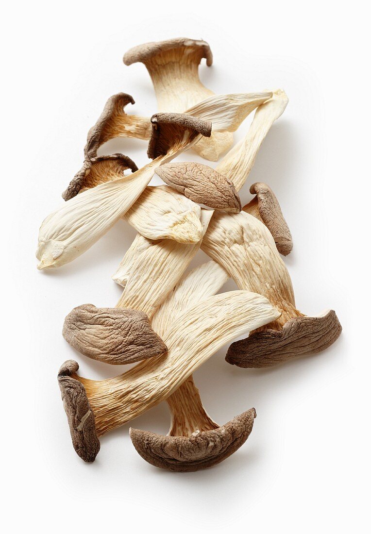 Dried king trumpet mushrooms