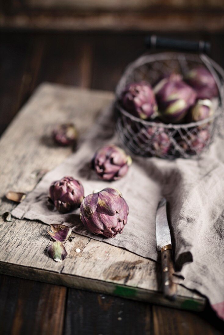 Baby artichokes