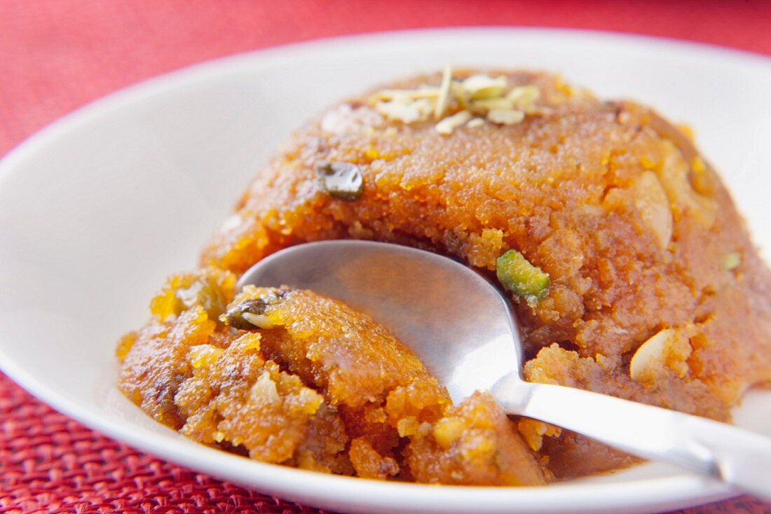 Moong dal halwa (Süssigkeit, Indien)