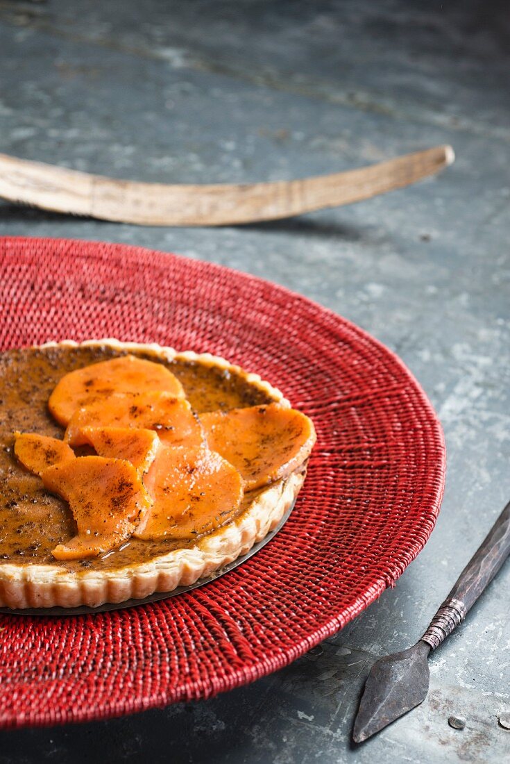 Sweet potato tart with cinnamon