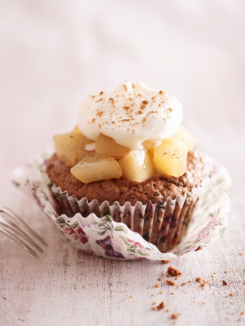 Gewürzbirnen-Cupcake