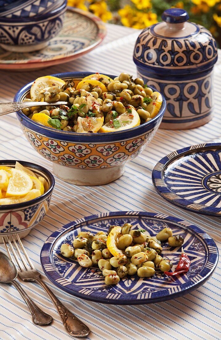 Bean salad with lemons (Tunisia)