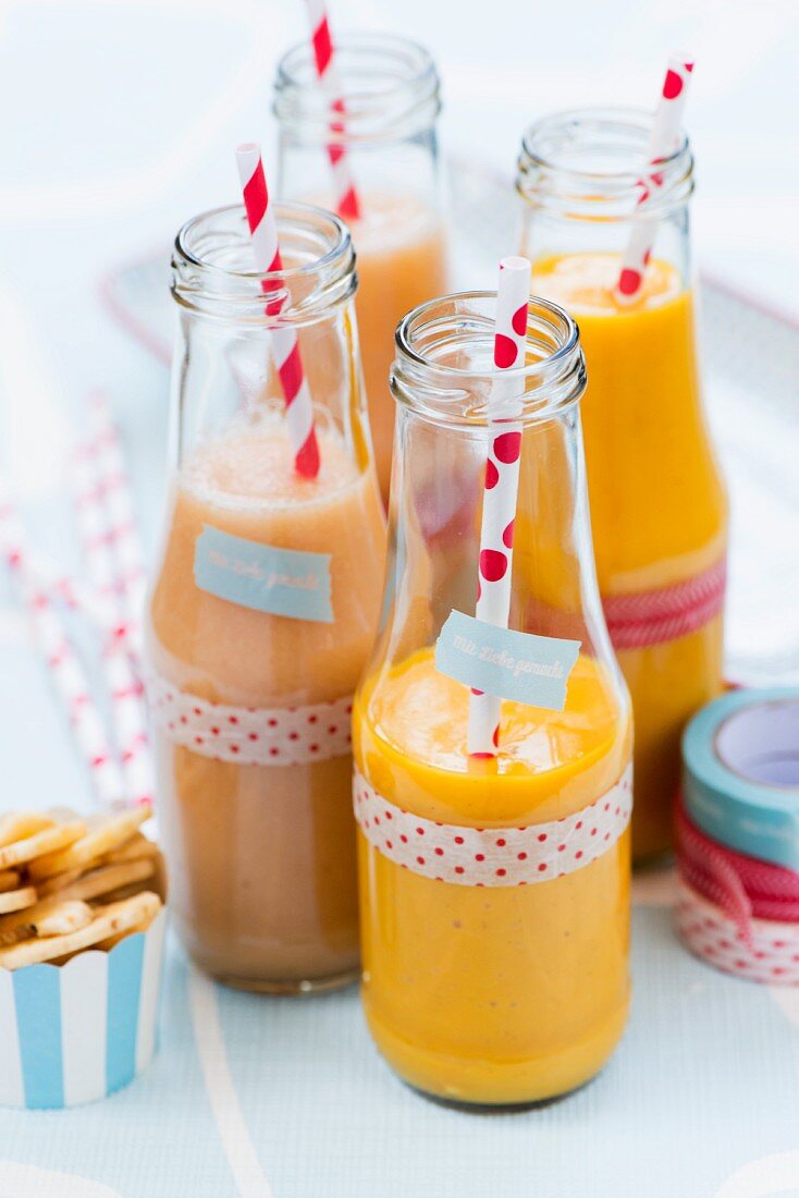 Birnen- und Mangosmoothie