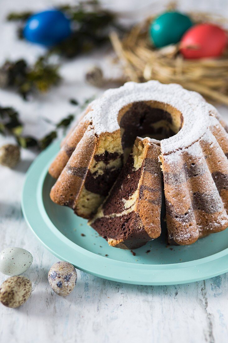 Babka Wielkanocna (Polish Easter marble cake)