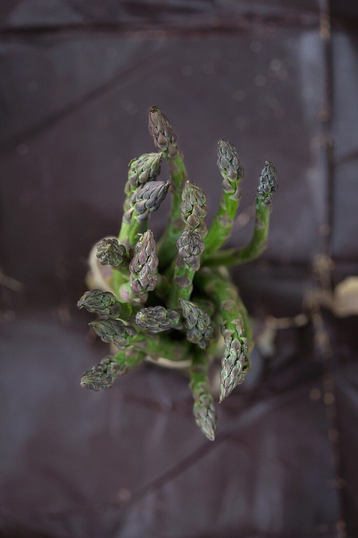 Green asparagus, seen from above