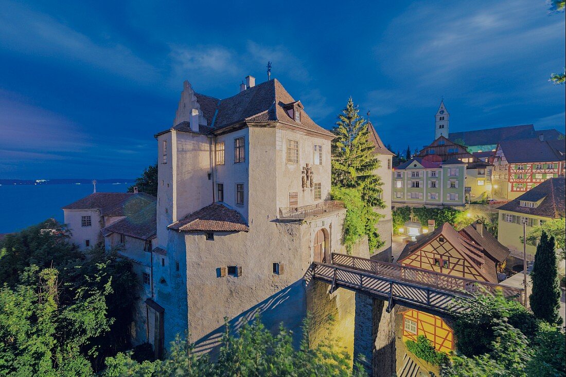 Das alte Schloss in Meersburg am Bodensee