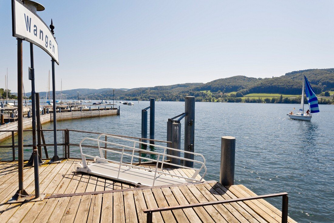 A jetty and a ferry dock in Wangen am See