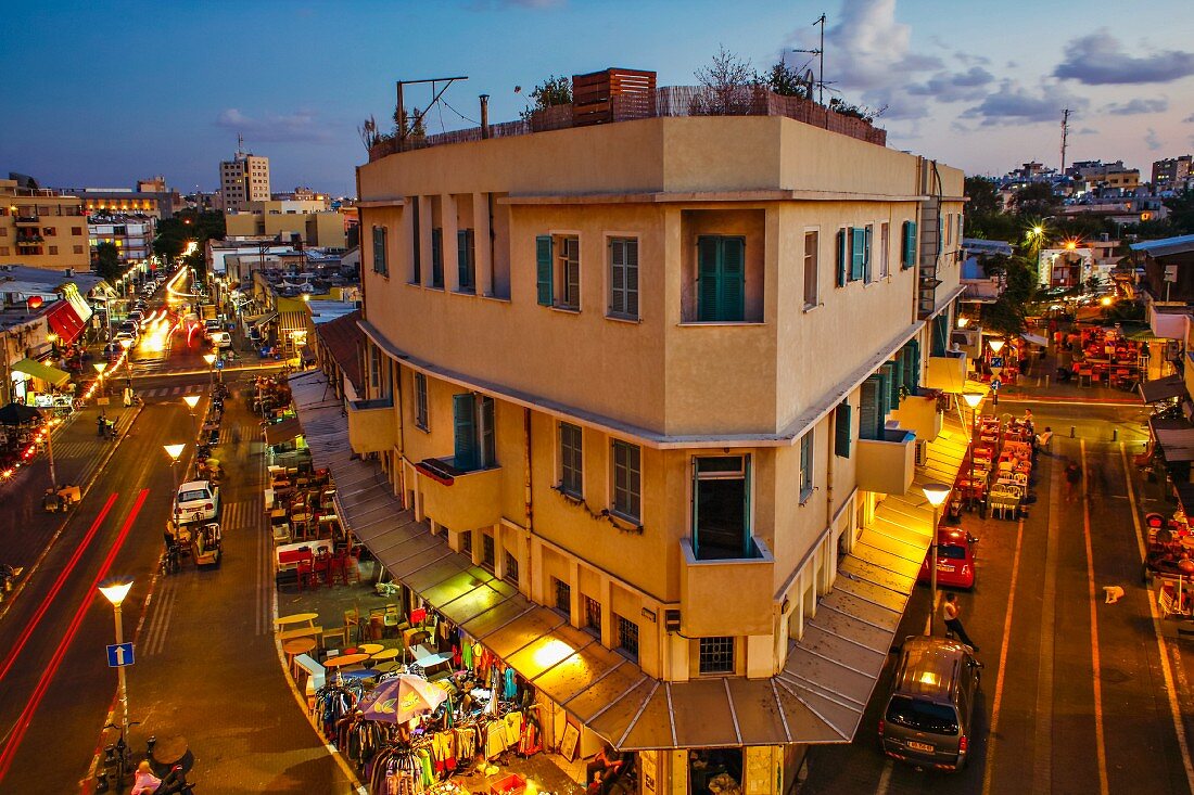A market in the popular Jaffa quarter, Tel Aviv