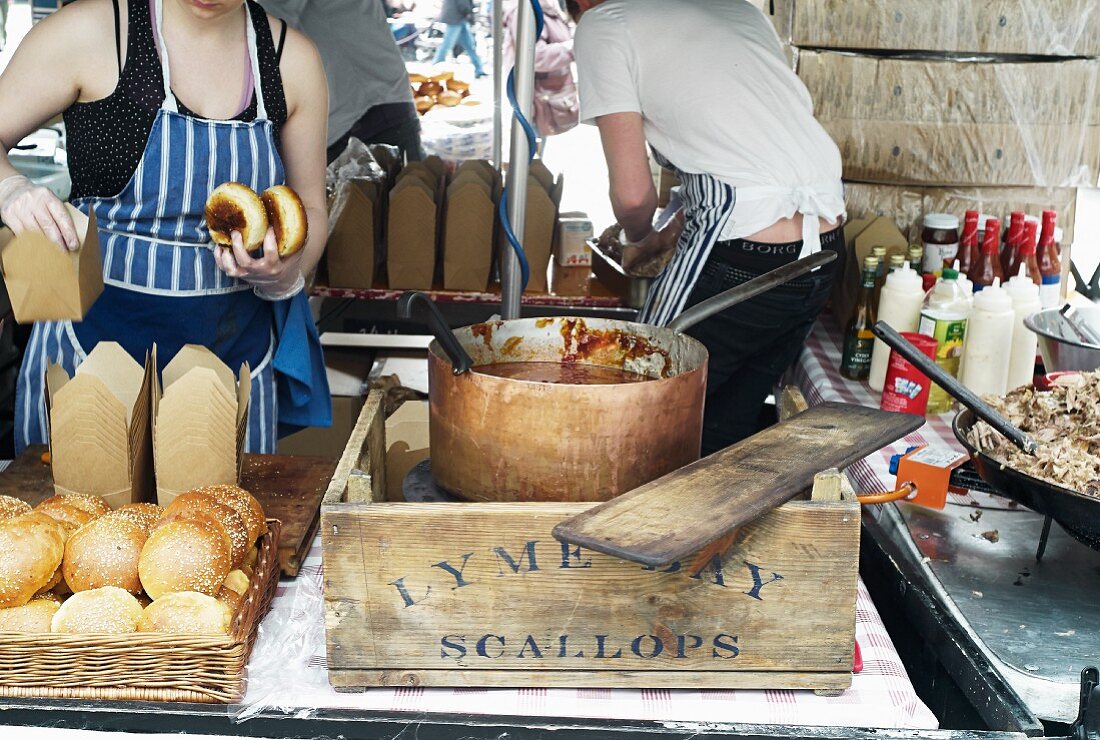 Strassenküche auf dem Markt (Covent Garden, London)