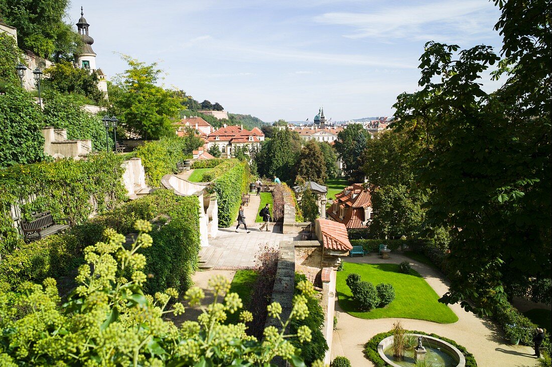 Die hängenden Gärten (Palffy-Garten) von Prag