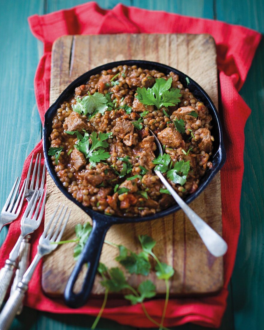 Beef with lentils (Morocco)