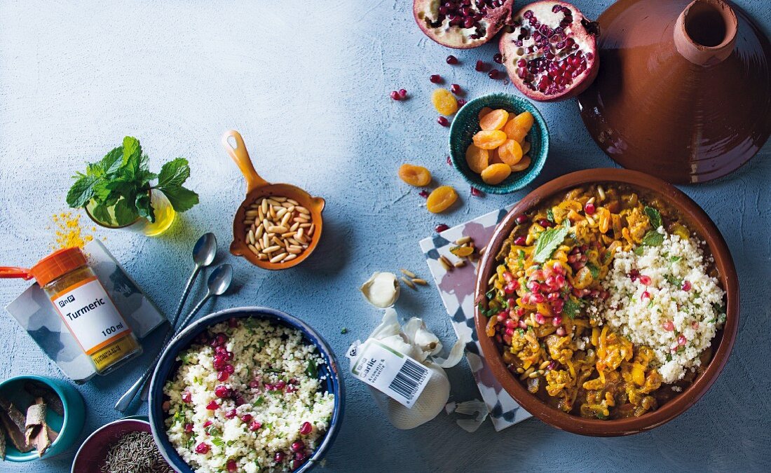 Lammtajine mit Zutaten