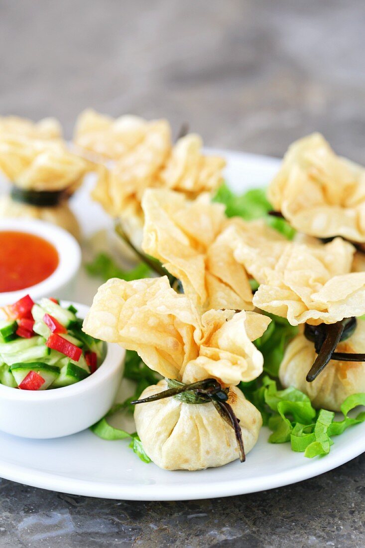 Wontons with chicken