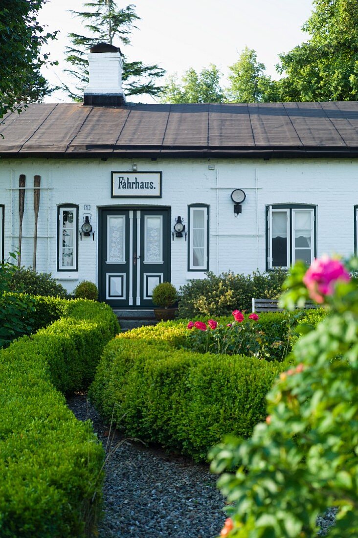 The ferry house in Sieseby, the most beautiful village on the Schlei, an inlet of the Baltic Sea