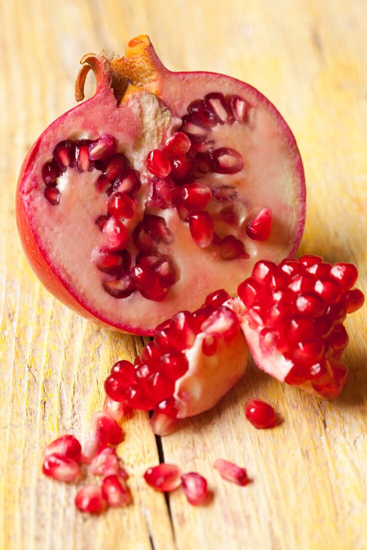 Pieces of pomegranate