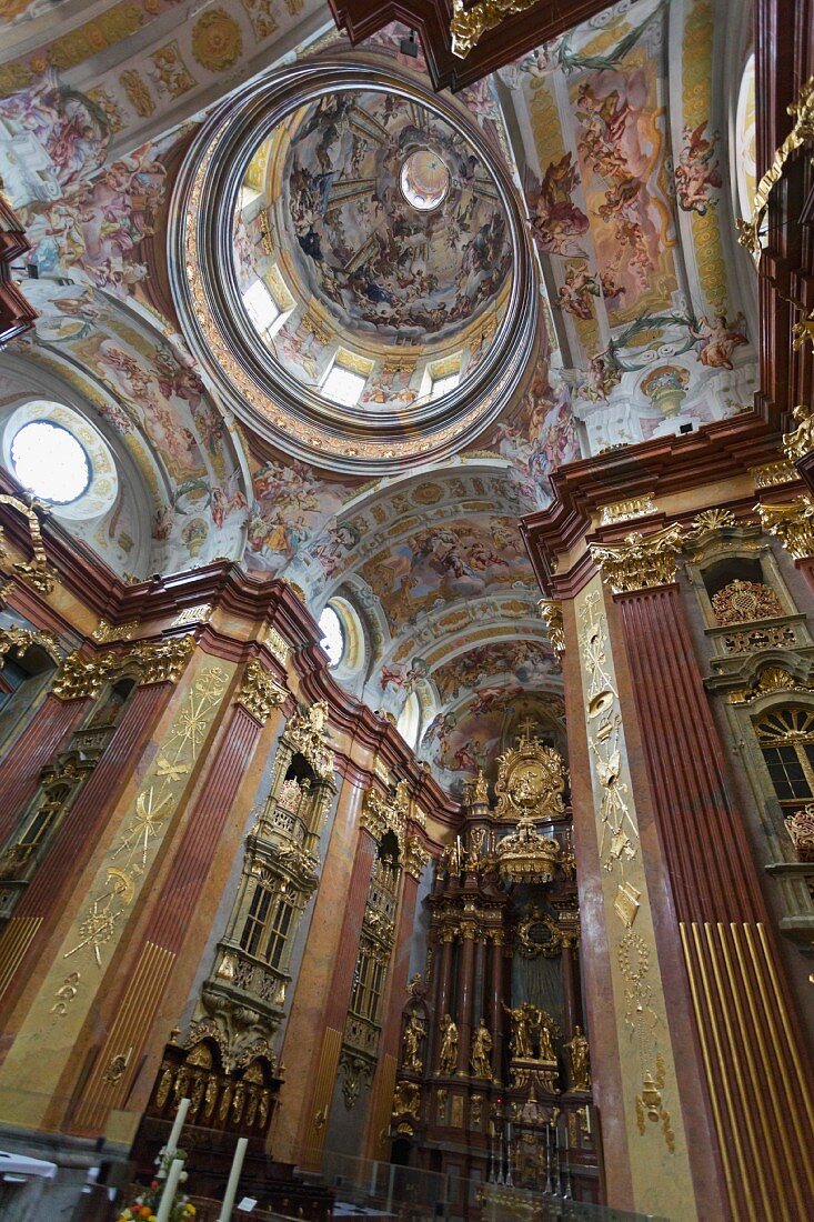 The dome of the abbey church of St. Peter and Paul, Austria