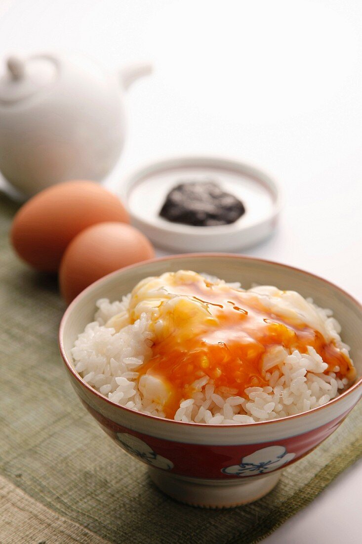 Tamago Gohan (rice with raw egg, Japan)