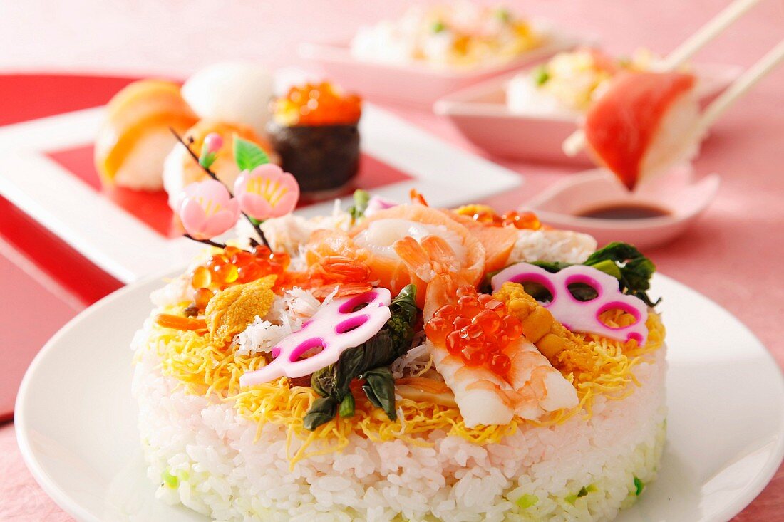 Chirashi sushi (Japan)