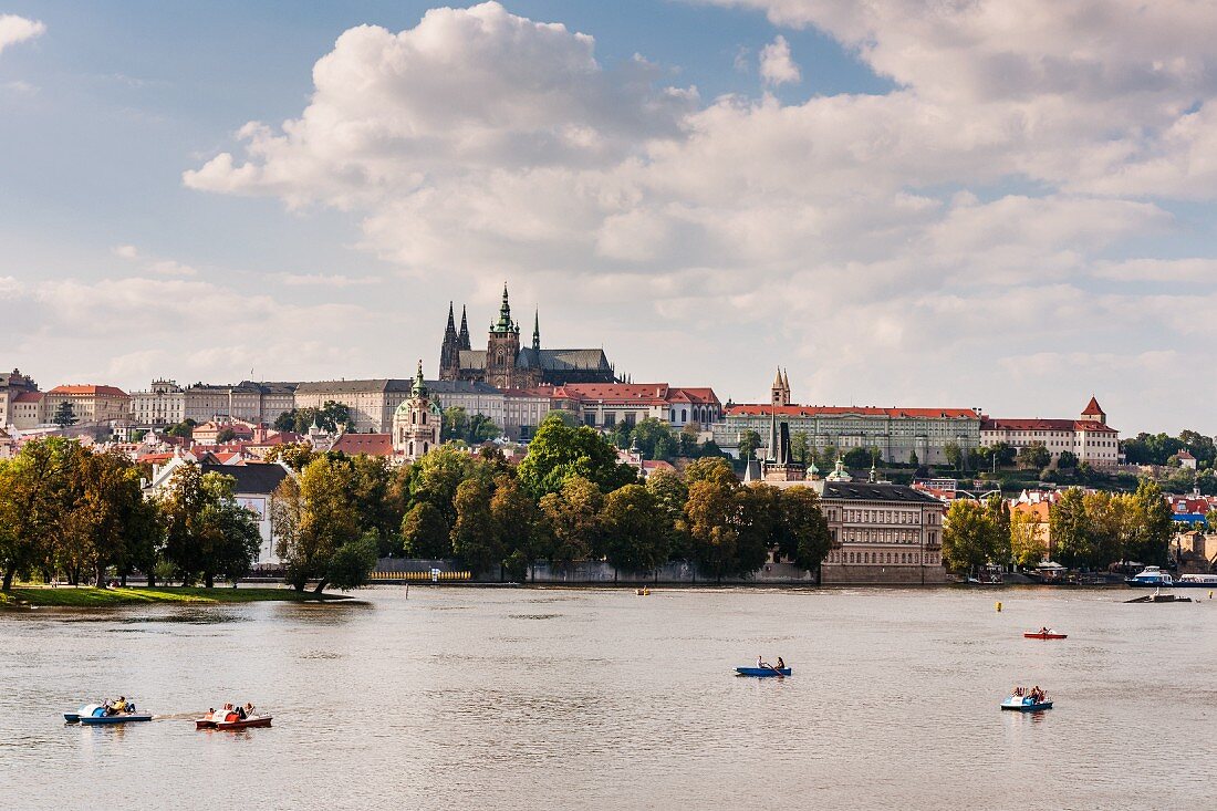 The Slavic island behind Moldau, Prague