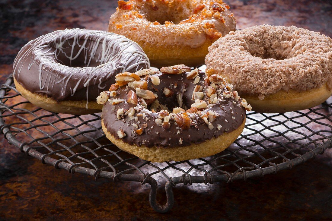 Doughnuts verschieden verziert