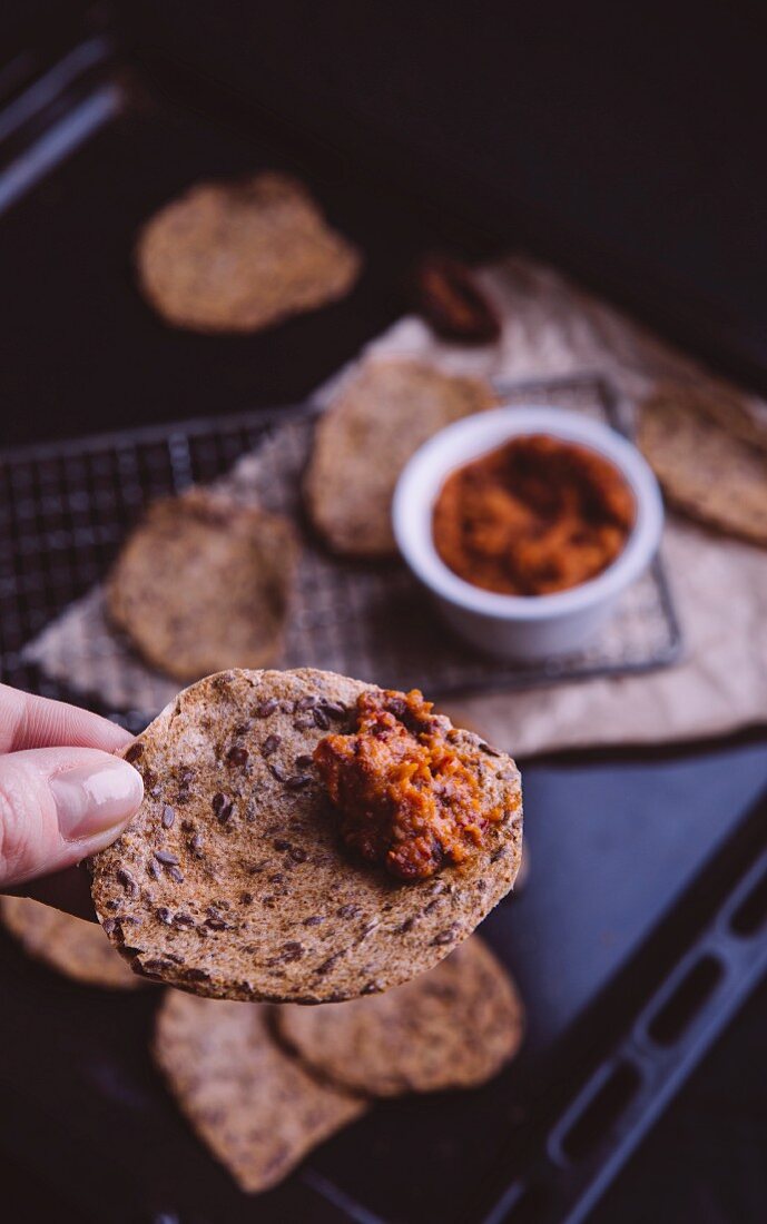 Chickpea and tomato spread