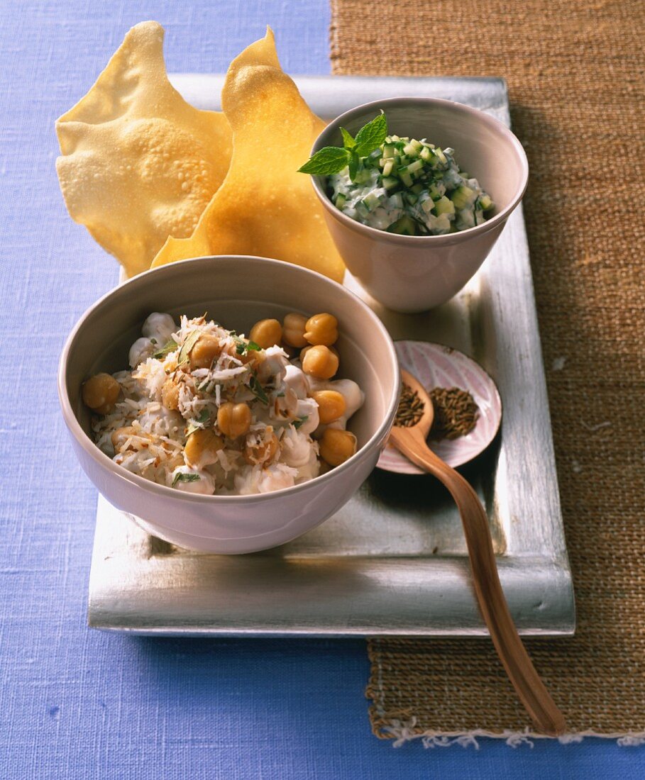 Poppadoms with dips