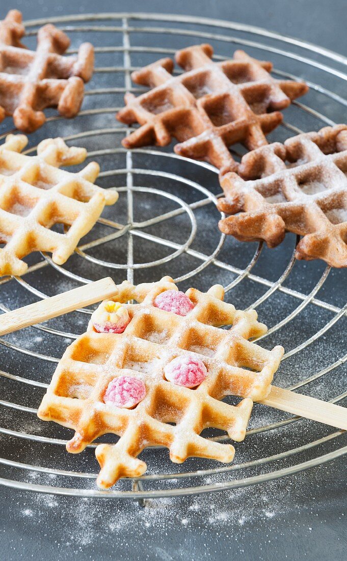 Waffles on sticks