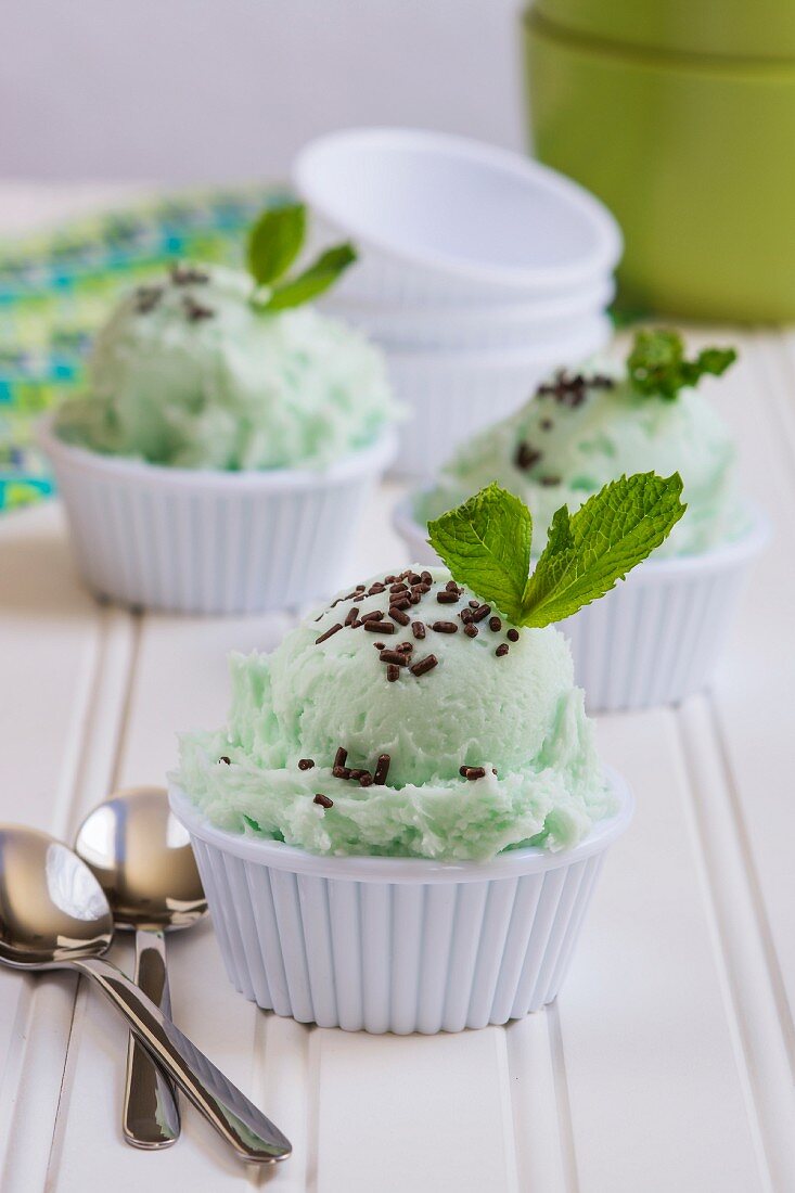 Mint ice cream