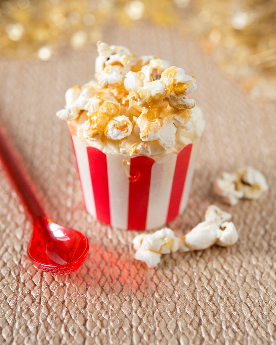 A popcorn cupcake