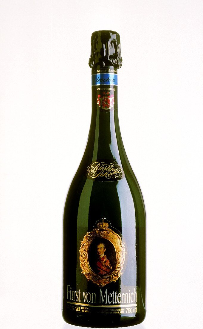 A "Fürst von Metternich" Sekt bottle 