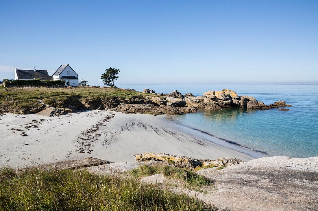 Küste bei Trevignon, Bretagne, Frankreich