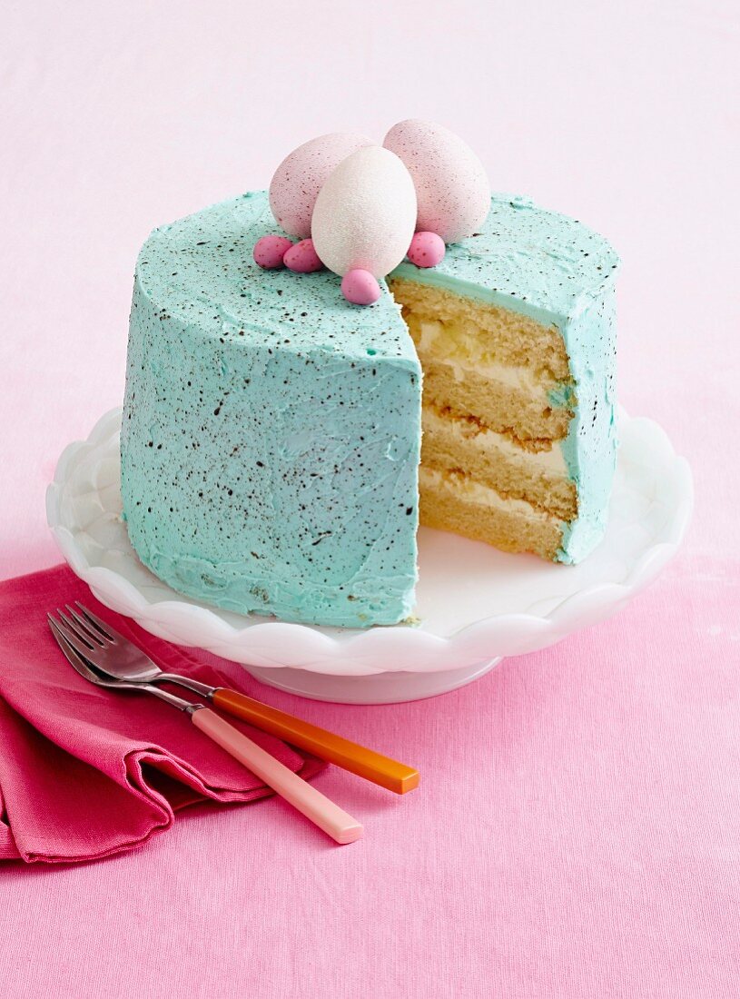 Blaue Ostertorte