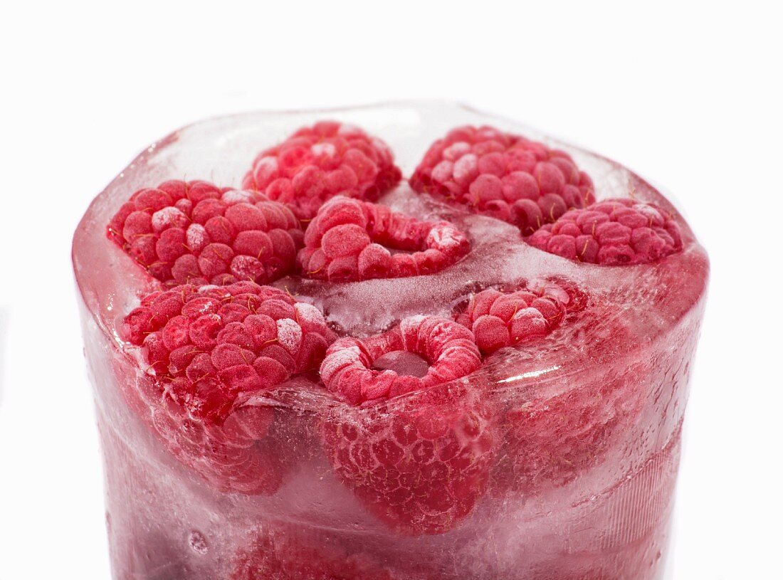 Frozen raspberries