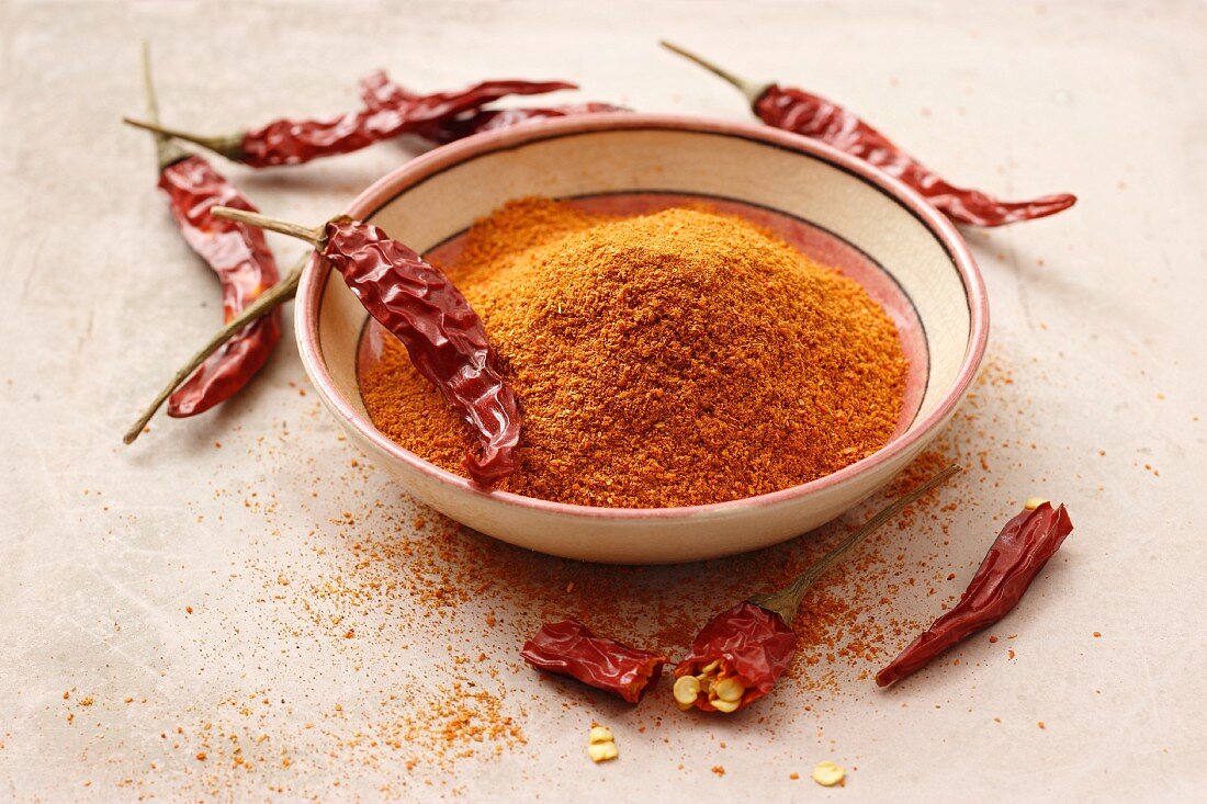 A bowl of cayenne pepper
