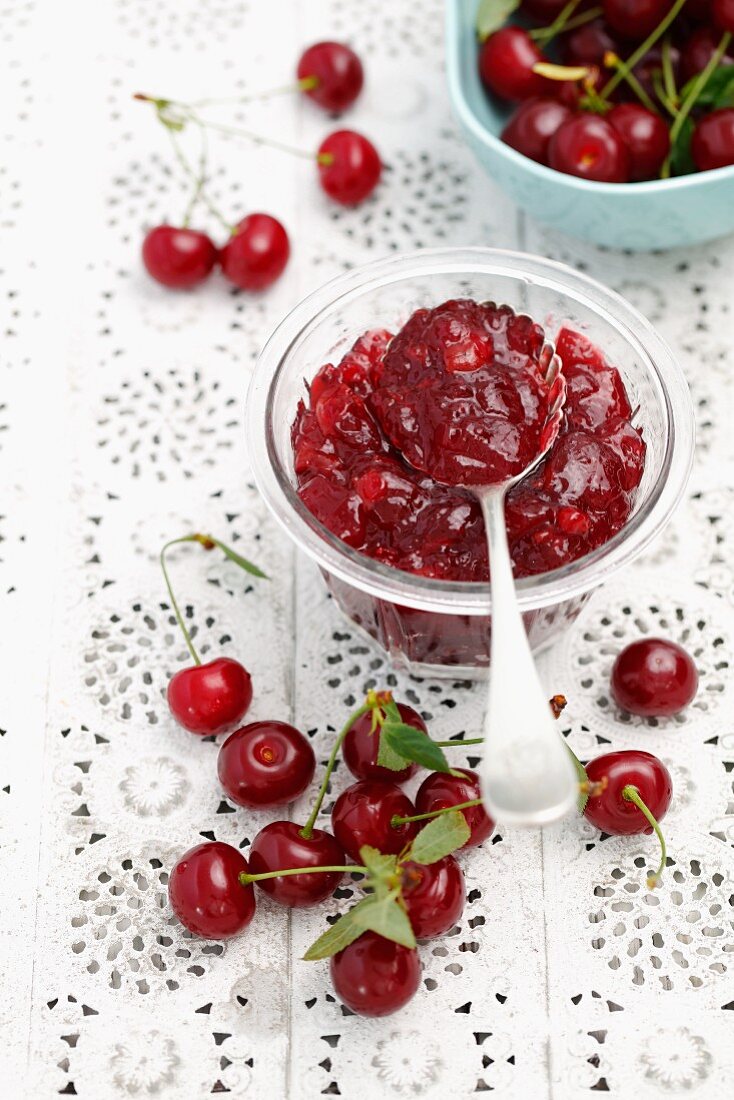 Sour cherry jam