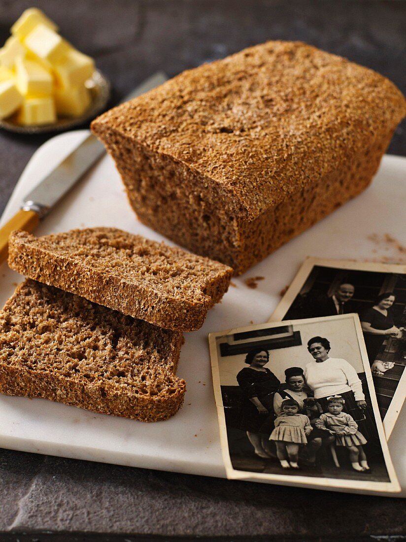 Wholemeal bread loaf