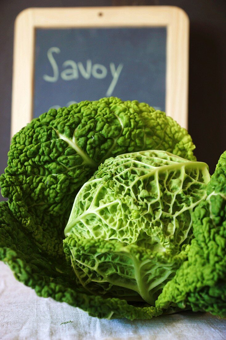 Savoy cabbages