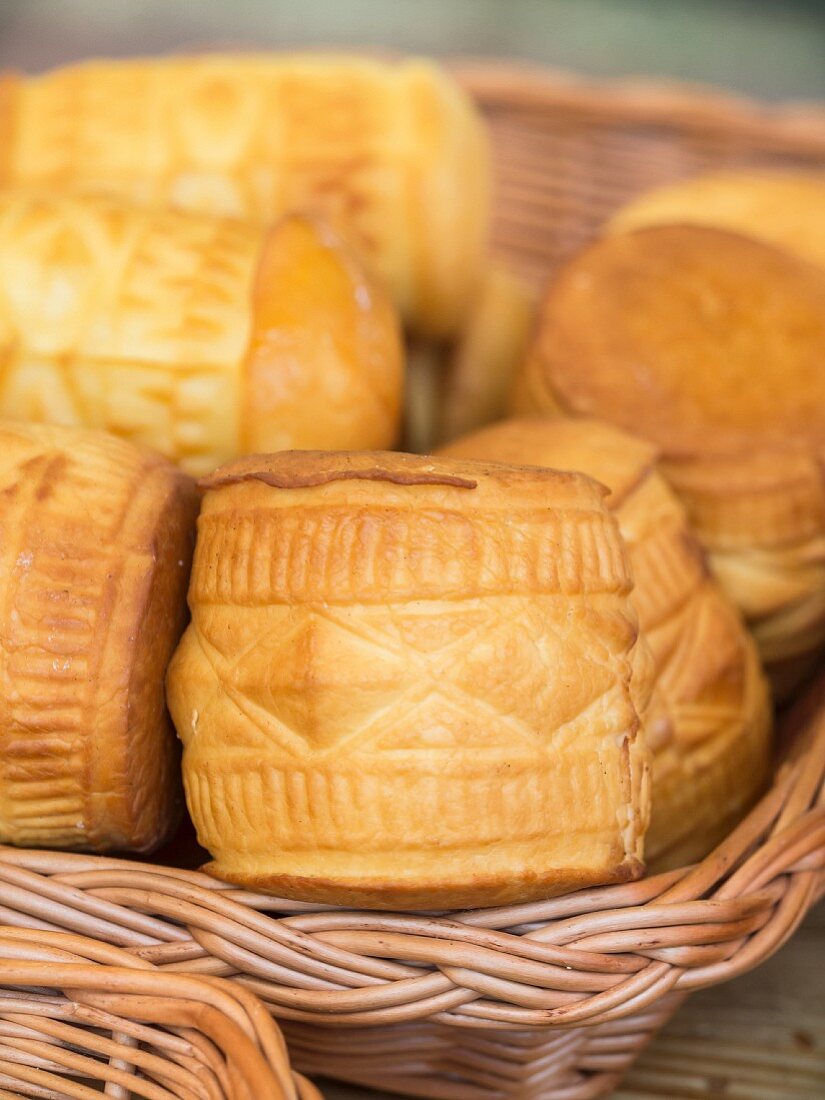 Oscypek (smoked cheese made of salted sheep's milk, Tatra Mountains, Poland)