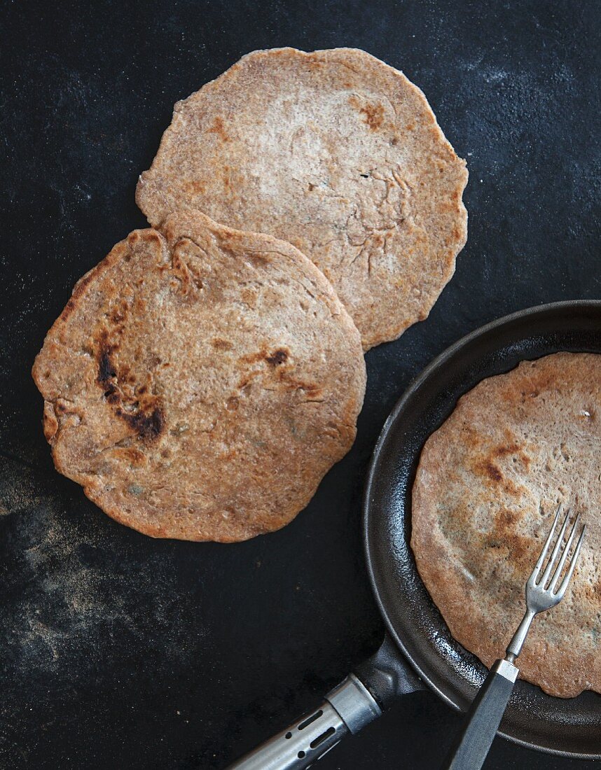 Hausgemachte Vollkorn-Tortillas