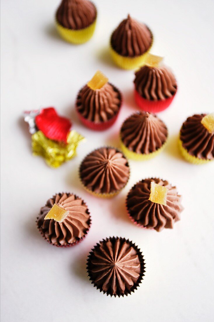 Chocolate and ginger confectionery