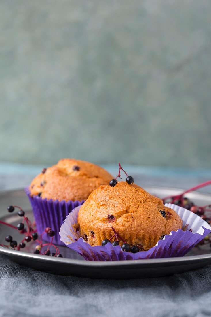 Elderberry muffins