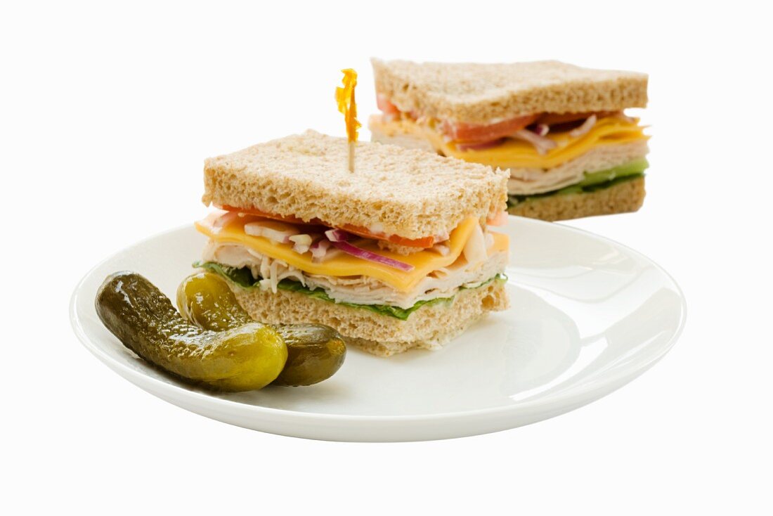 Sandwiches and pickles