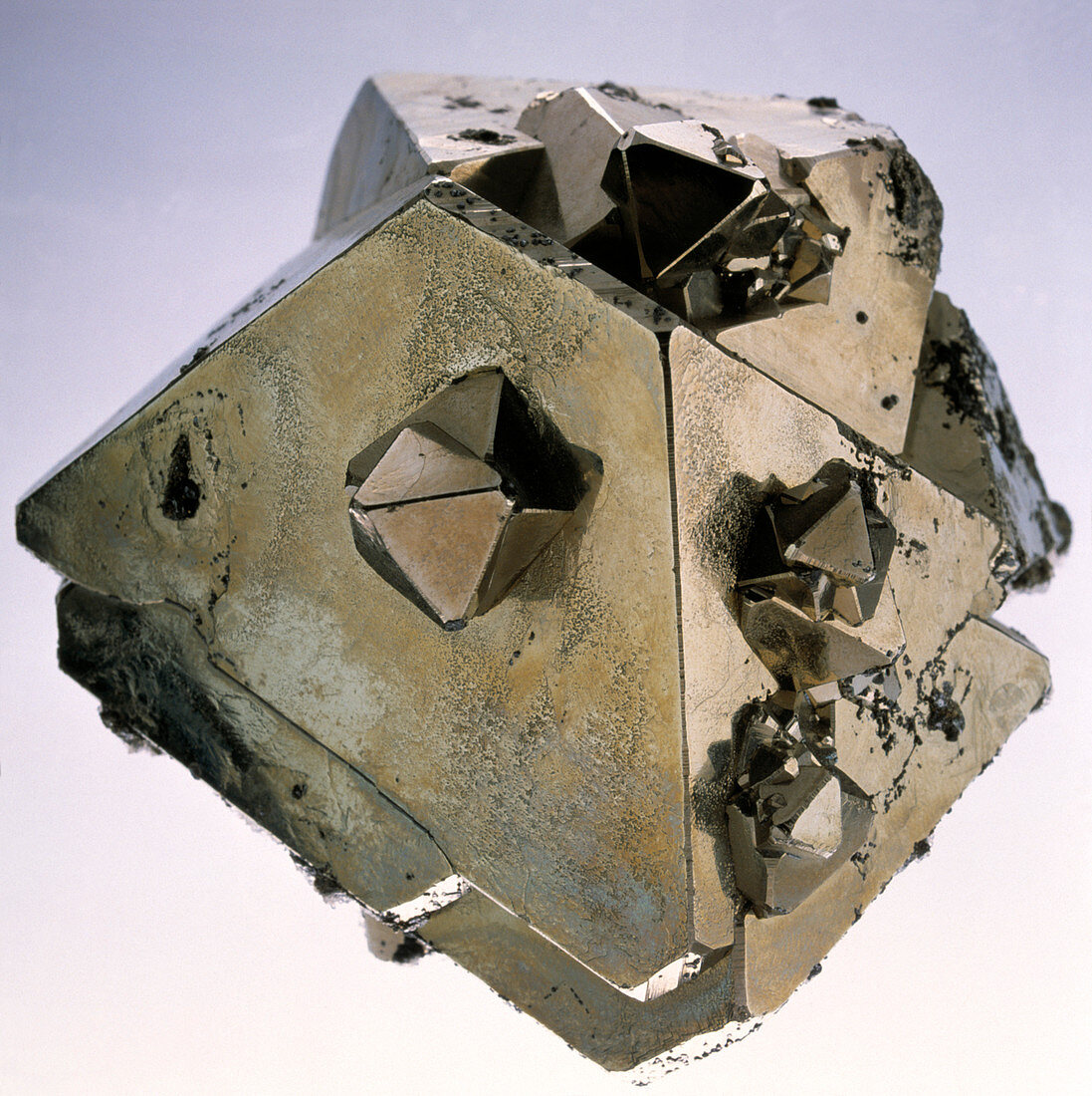 Iron pyrite crystal