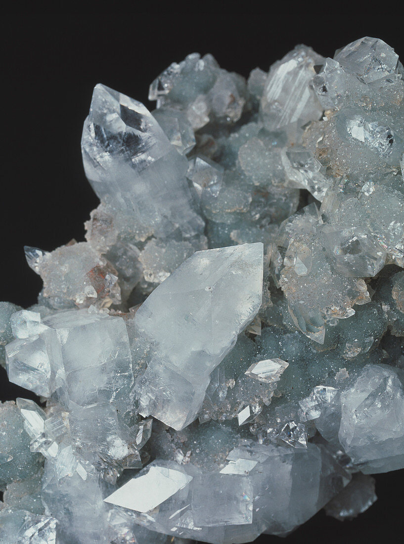 Apophyllite crystals