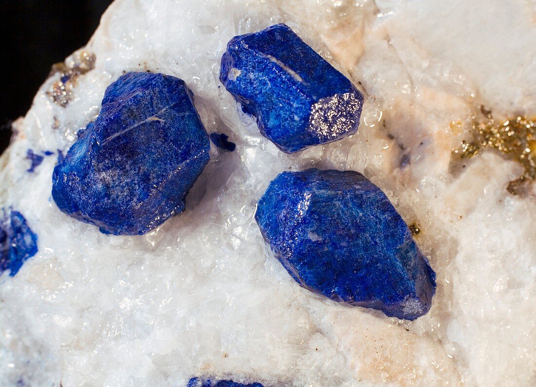 Lapis lazuli crystals