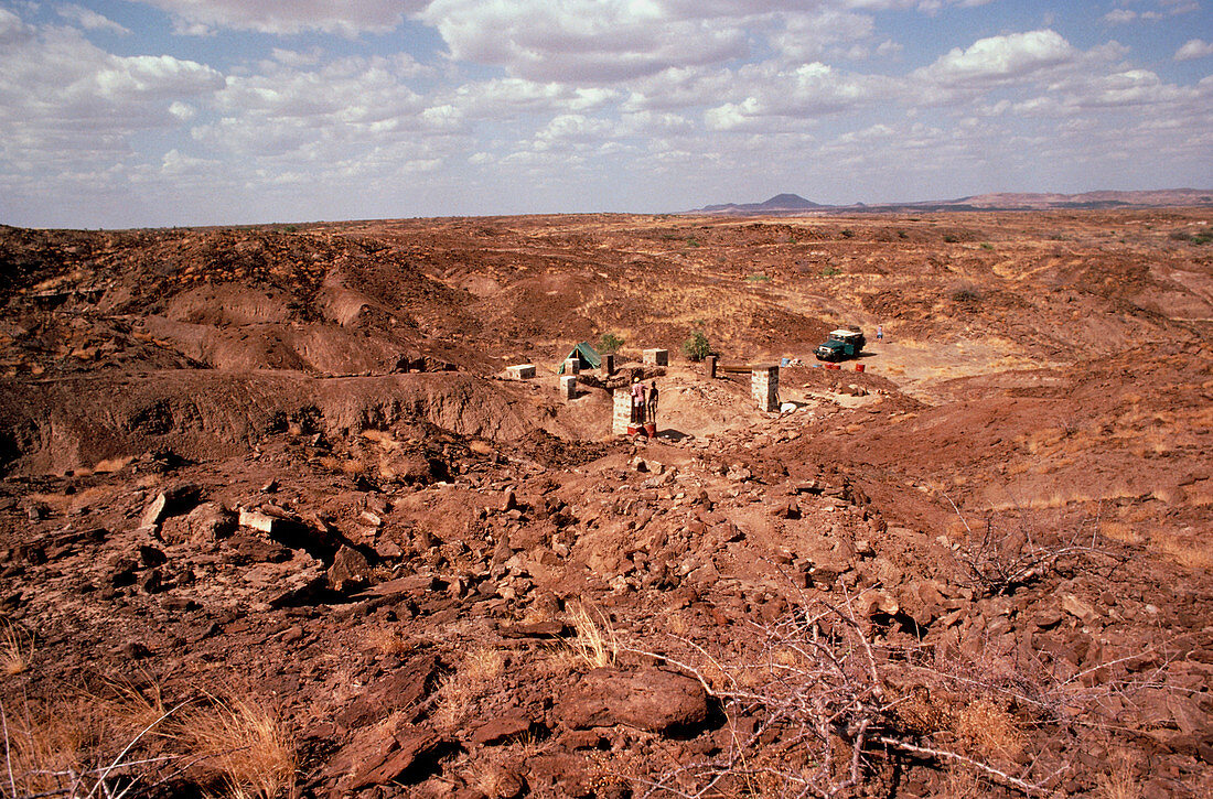 Excavation site at East Turkana,Kenya