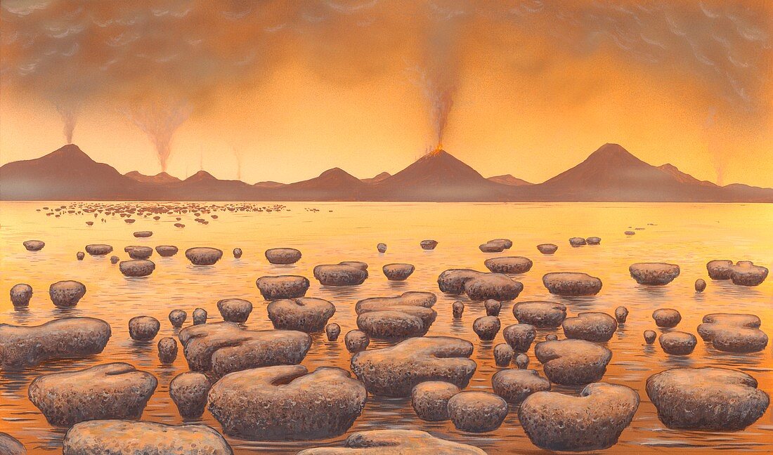 Early stromatolites,artwork